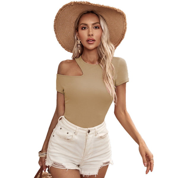 Sanya Sexy Shoulder Cutout Top