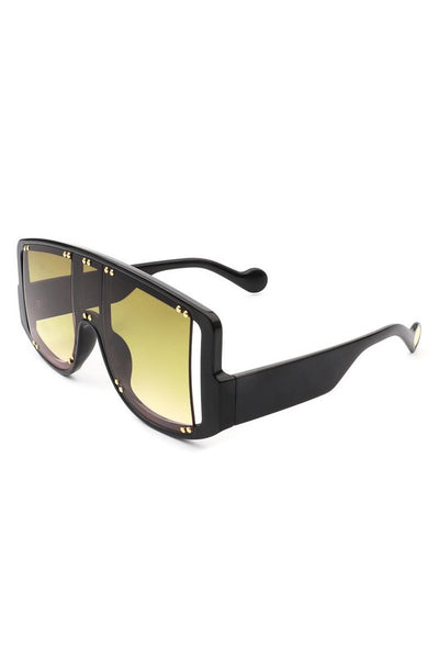 Square Oversize Shield Fashion Visor Sunglasses.