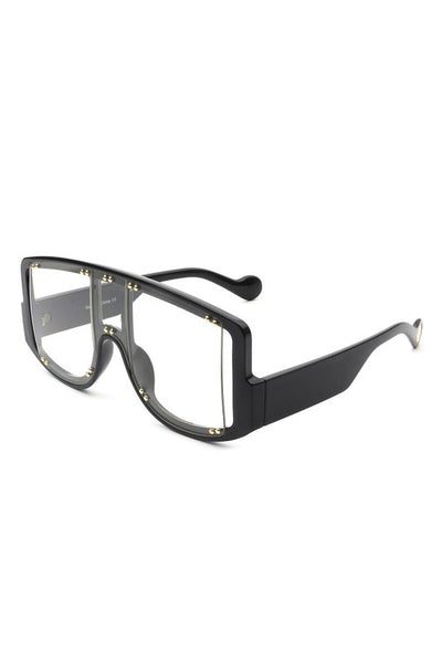 Square Oversize Shield Fashion Visor Sunglasses.