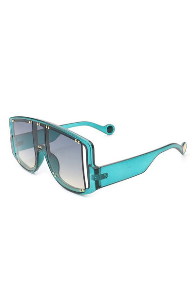 Square Oversize Shield Fashion Visor Sunglasses.