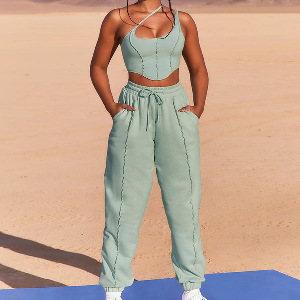 Sexy Solid Casual Set